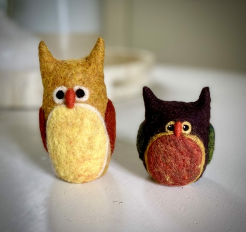 Needle Felted Owls with Firefly Studios