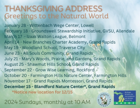 Thanksgiving Address with Joyful Wildcrafting (F)